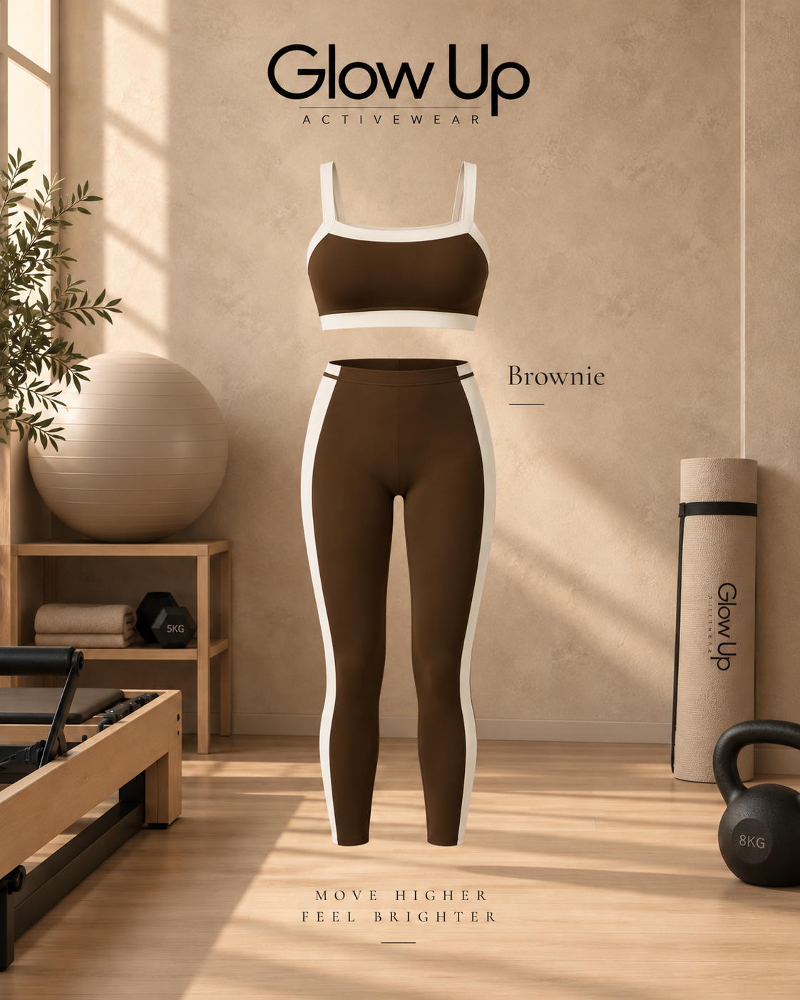 Contrast Sculpt Set | Brown