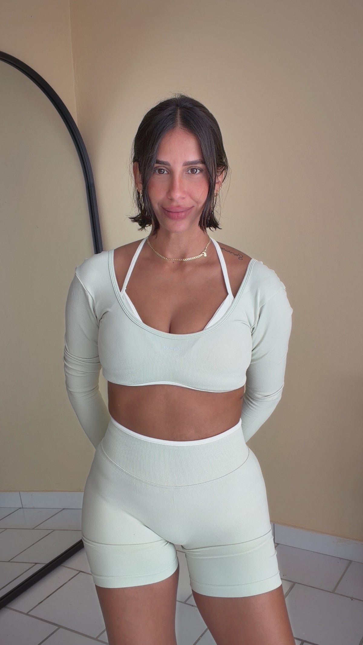 Glow Contour Long Sleeve Set | Mint