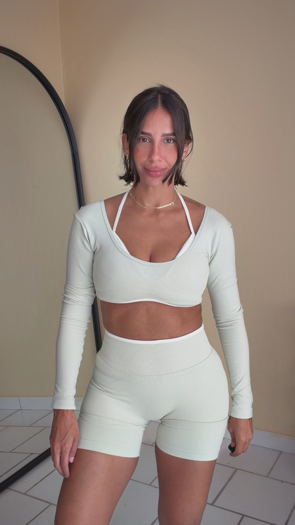 Glow Contour Long Sleeve Set | Mint