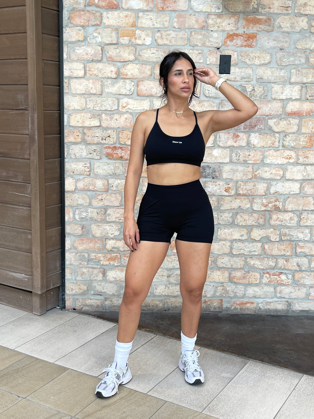 Active Flow Duo – Bra + Short Midnight Black
